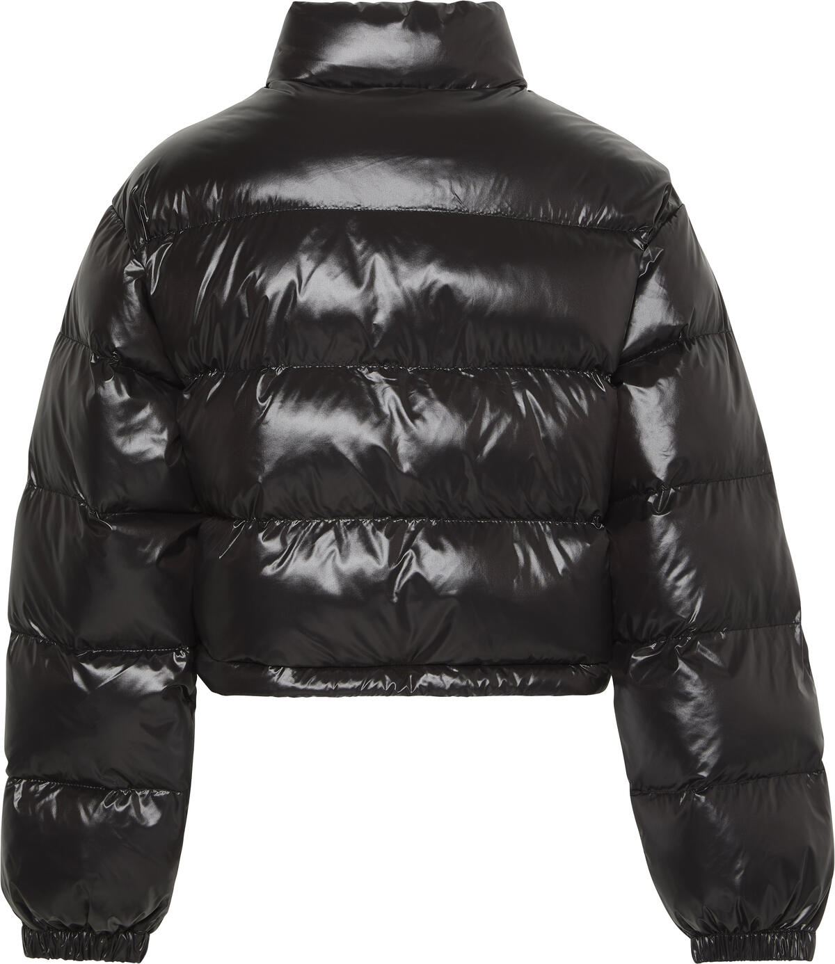 Calvin Klein SHINE CROP PUFFER JACKET Siyah Kadın Mont