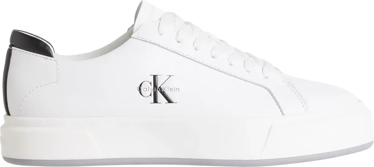 Calvin Klein BASKET CUPSOLE LACEUP LTH ML Erkek Beyaz Günlük Spor Ayakkabı