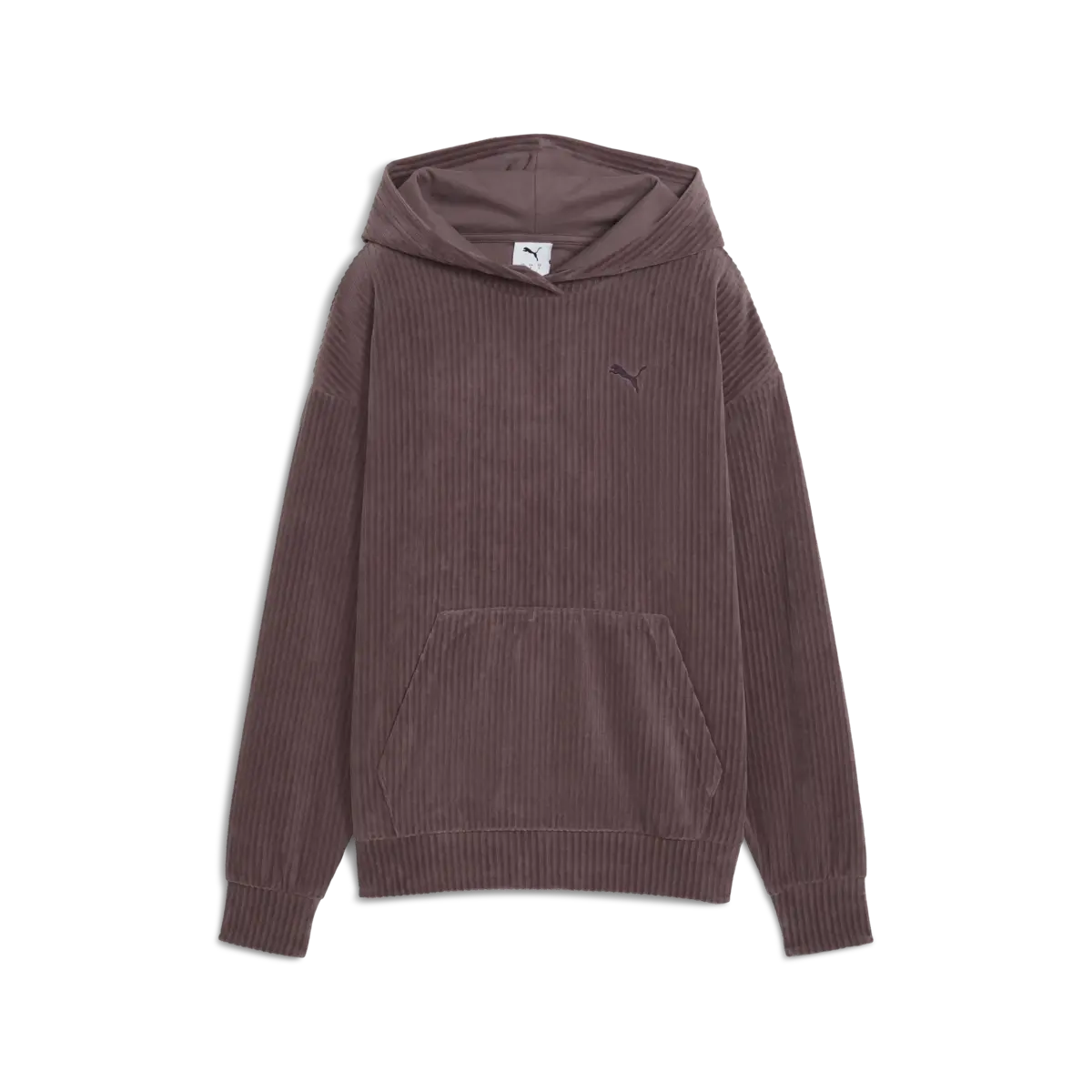 Puma ESS ELEVATED Velour Hoodie Mor Kadın Kadife Kapişonlu Sweatshirt