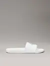 Calvin Klein SLIDE MONOGRAM WN, 01W Beyaz Kadın Terlik