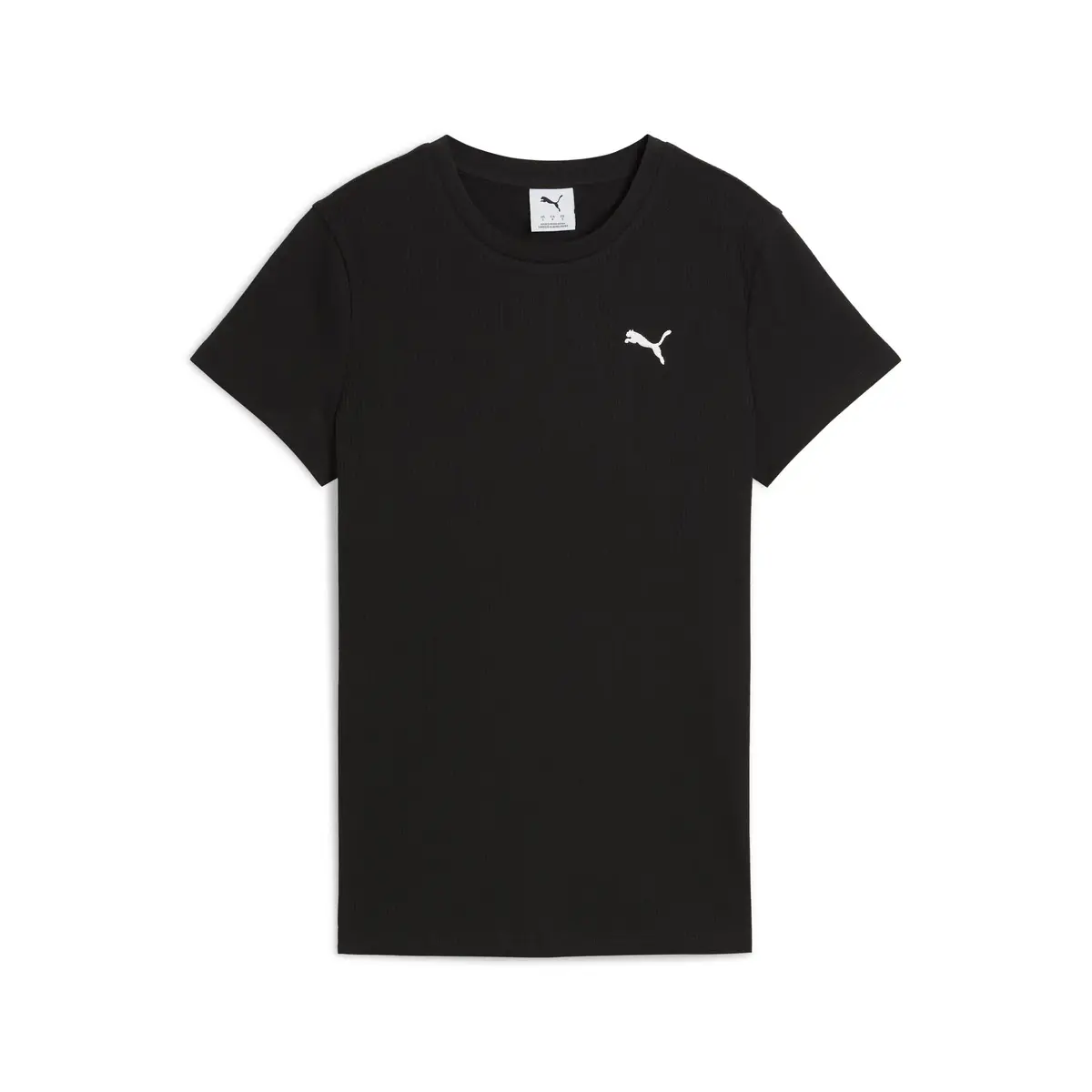 PUMA ESS ELEVATED Tee Siyah Kadın T-Shirt
