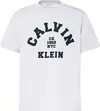 Calvin Klein SS 20S LN CALVIN COLLEGE GRAPHIC Erkek Beyaz T-Shirt