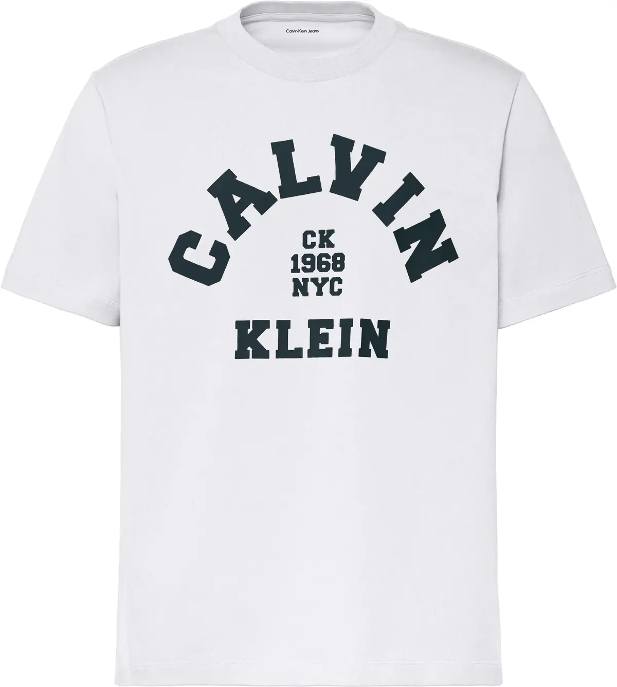 Calvin Klein SS 20S LN CALVIN COLLEGE GRAPHIC Erkek Beyaz T-Shirt