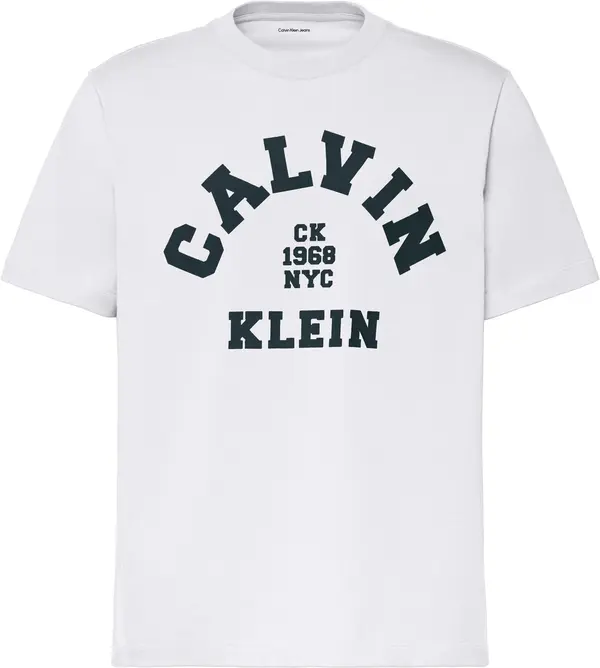 Calvin Klein SS 20S LN CALVIN COLLEGE GRAPHIC Erkek Beyaz T-Shirt