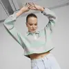 Puma Swxp Striped Longsleeve Eflağtun Crop Kadın Sweatshirt