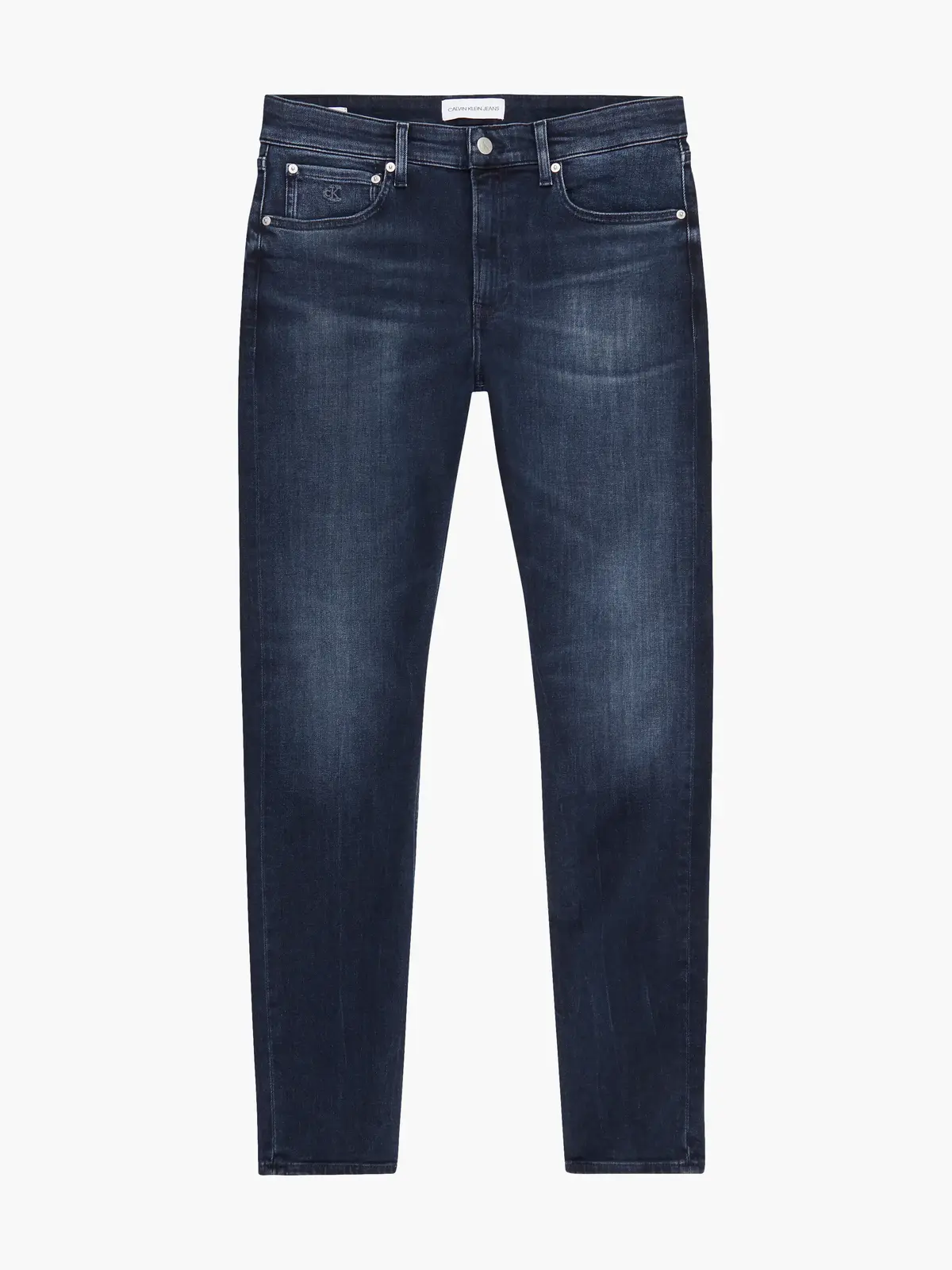 Calvin Klein SLIM TAPER Erkek mavi Kot Pantolon