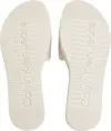 Calvin Klein FLATFORM SANDAL SLID, AEO Krem Kadın Terlik