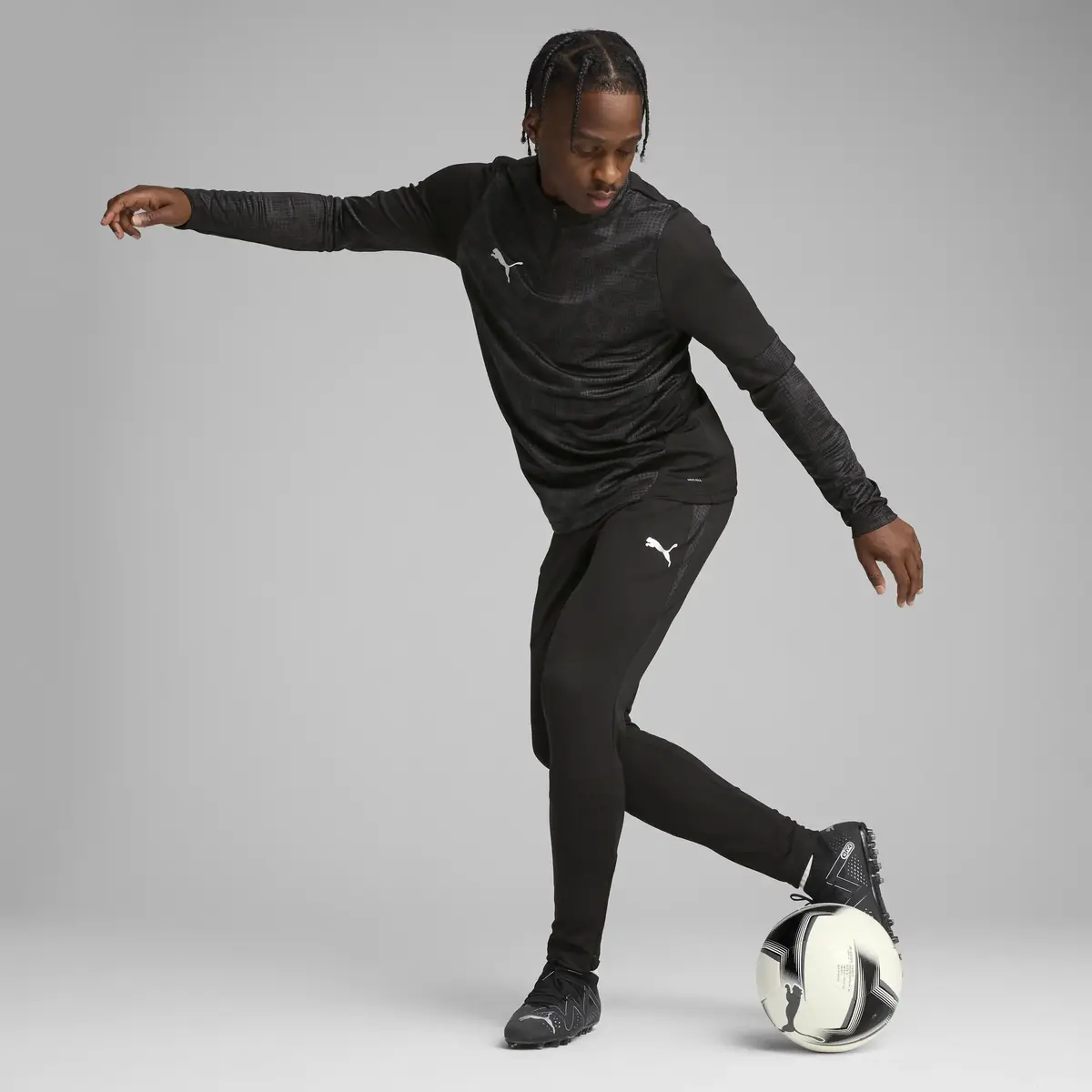 Puma teamCUP Training 1/4 Zip Top Siyah Erkek Eşofman Üst