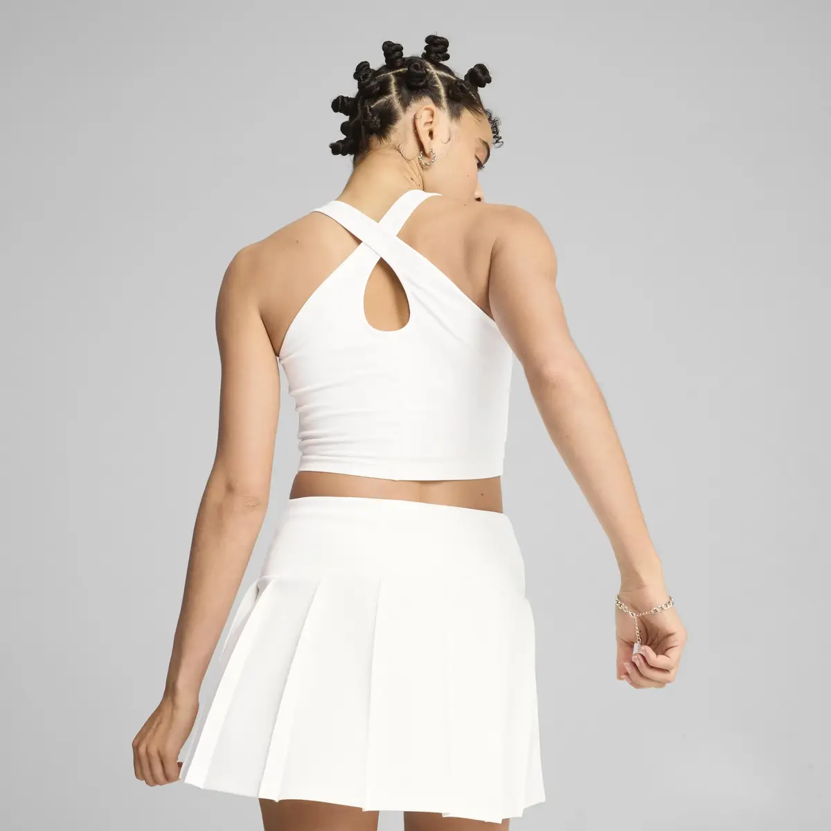 Puma CLASSICS Crop Top Beyaz Kadın Crop Top