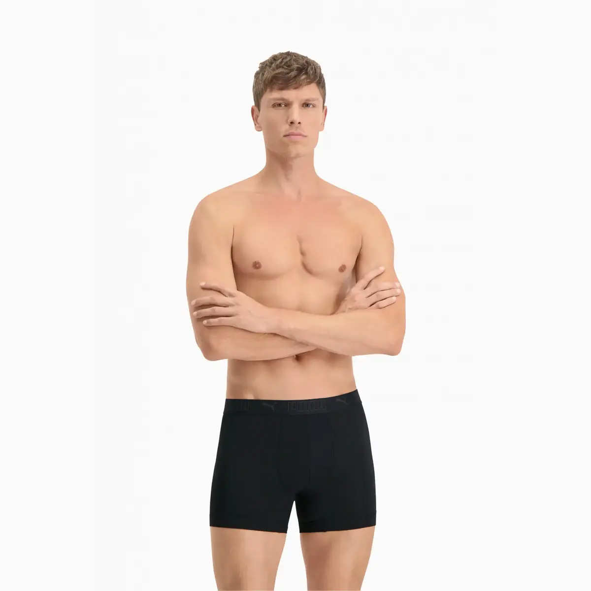 Puma PUMA SPORT MICROFIBER BOXER 2P black Siyah Erkek 2'li Boxer
