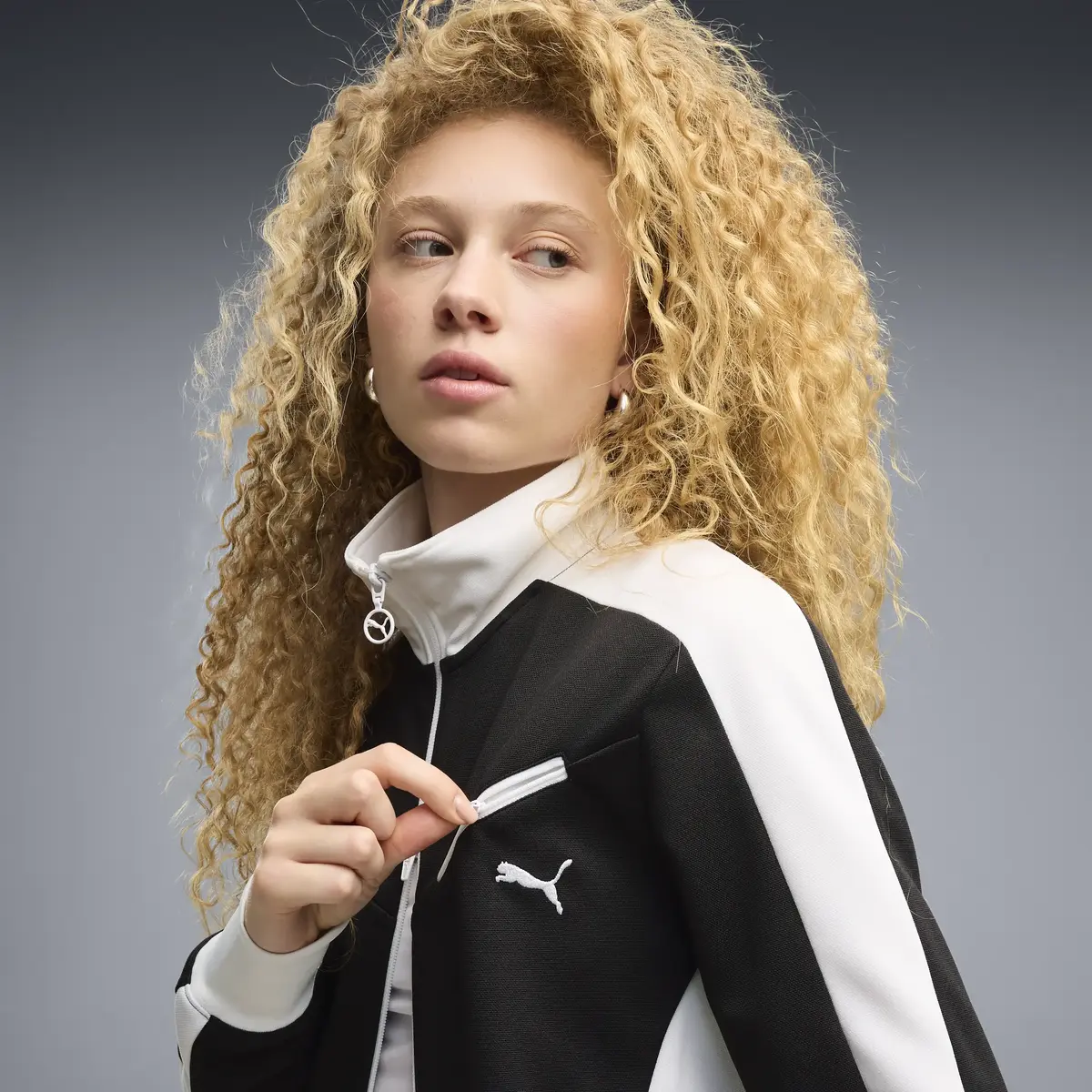 Puma T7 Retro Track Jacket Siyah Kadın Ceket