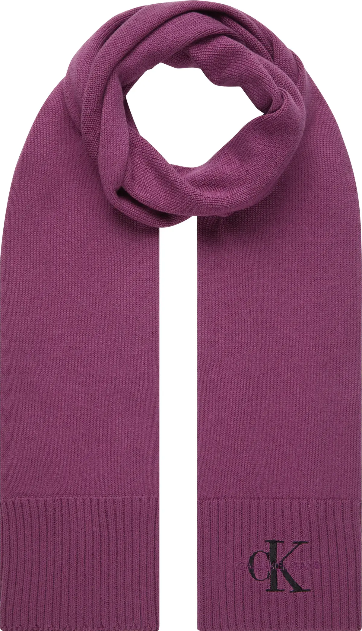 Calvin Klein MONOLOGO EMBRO KNIT Kadın Pembe Atkı