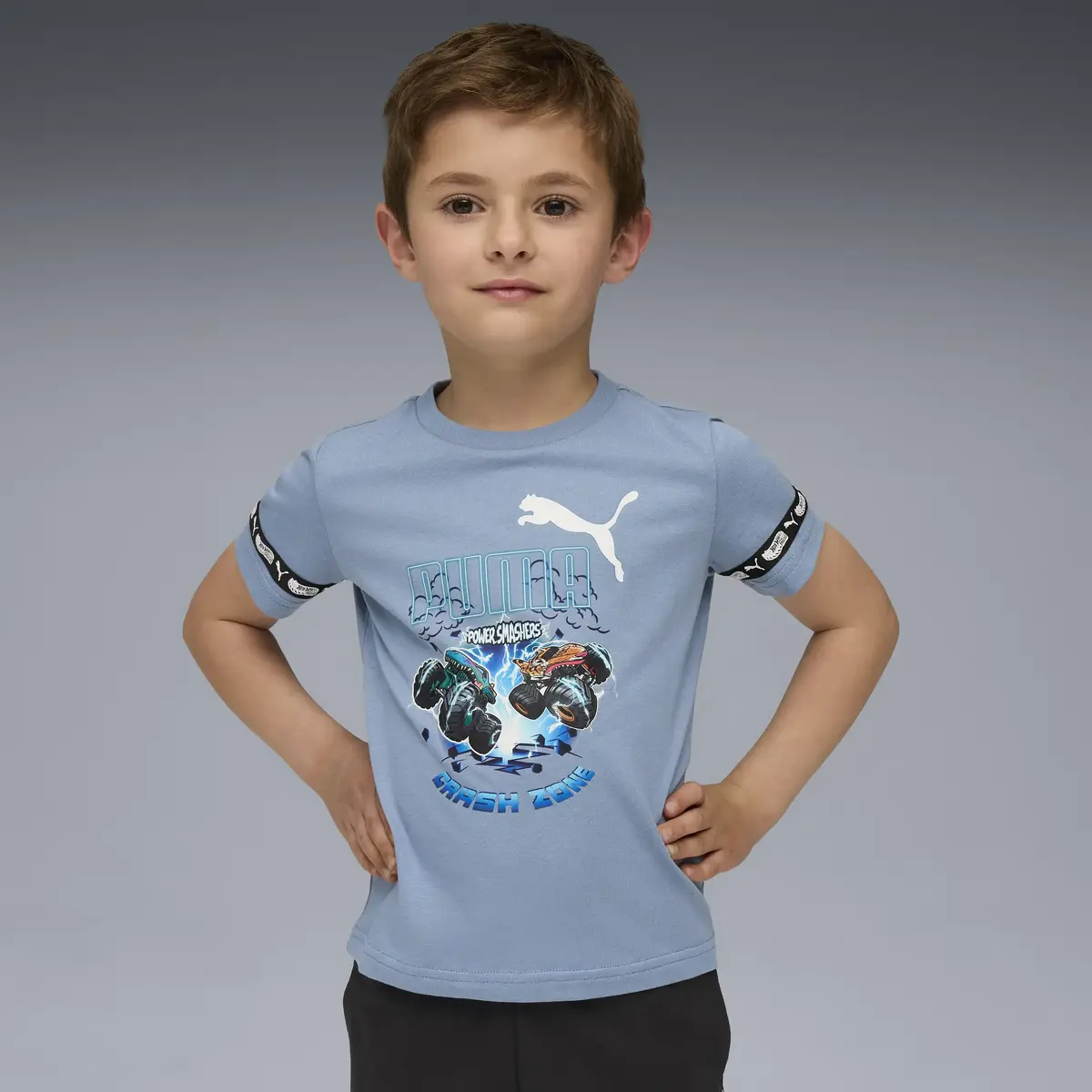 Puma X HOT WHEELS Tee Mavi Erkek T-Shirt & Polo