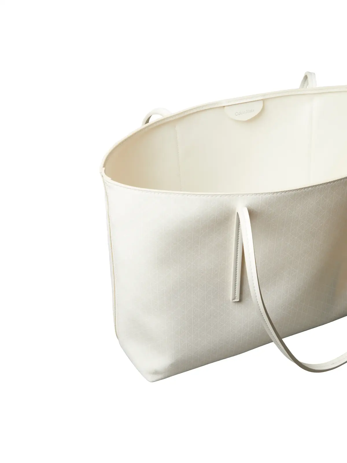 Calvin Klein EMBLEM AOP TOTE Beyaz Tote Çanta