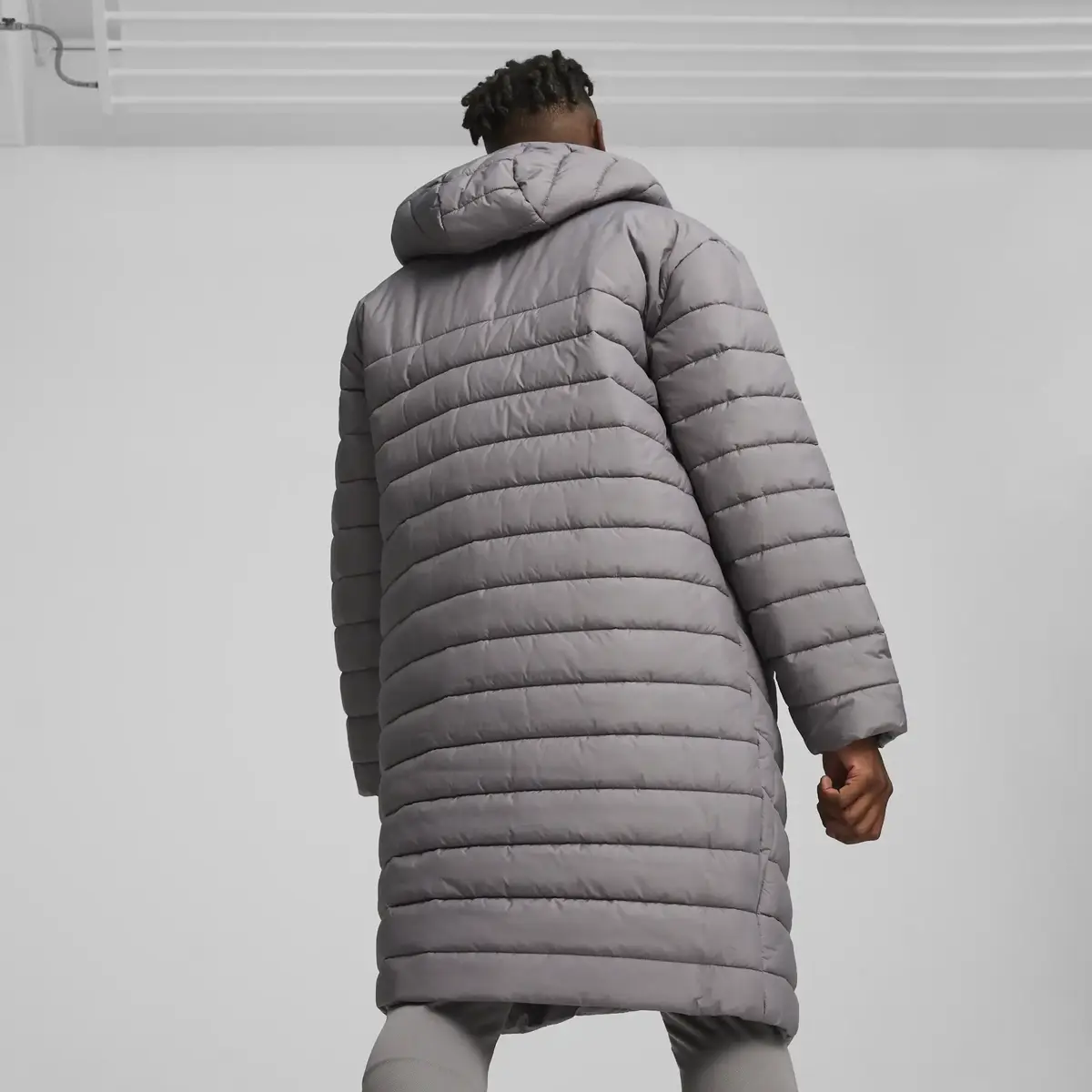 Puma teamFINAL Bench Jacket Gri Erkek Mont