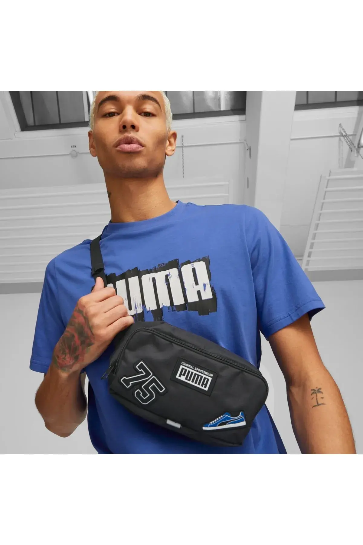 Puma Armalı Siyah Bel Çantası