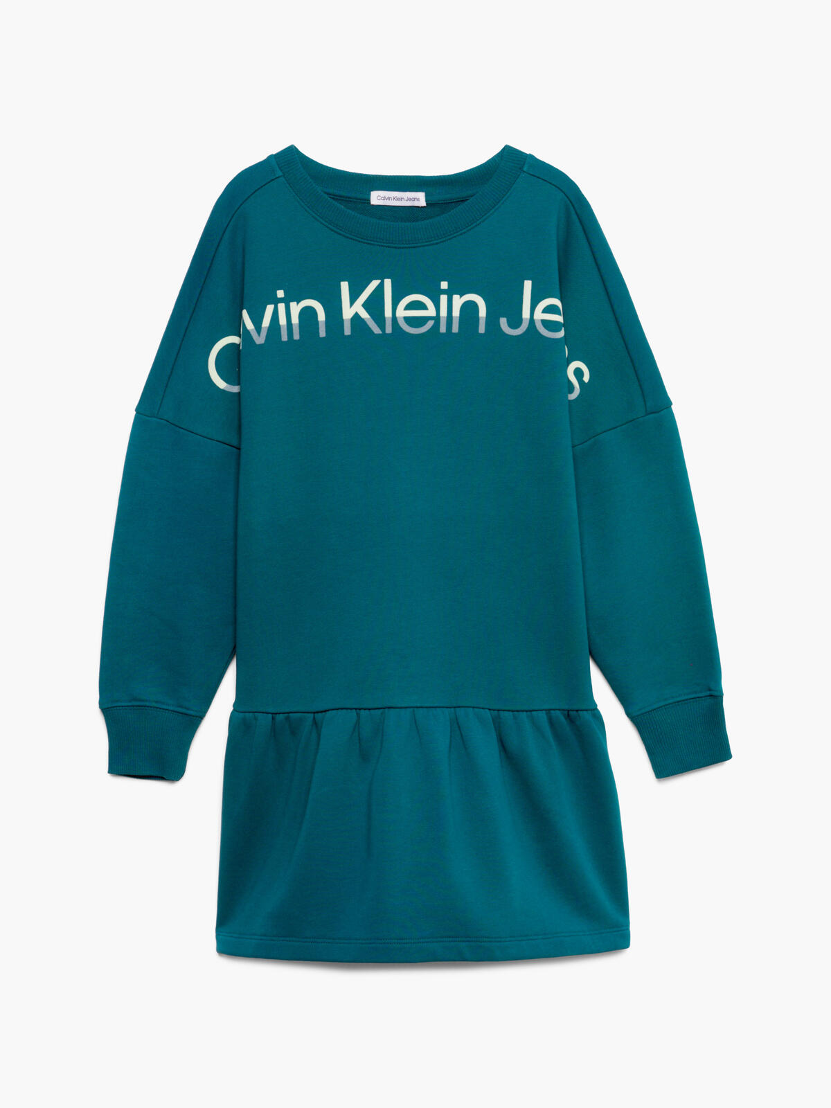 Calvin Klein HERO LOGO HWK DRESS Kadın Yeşil Elbise