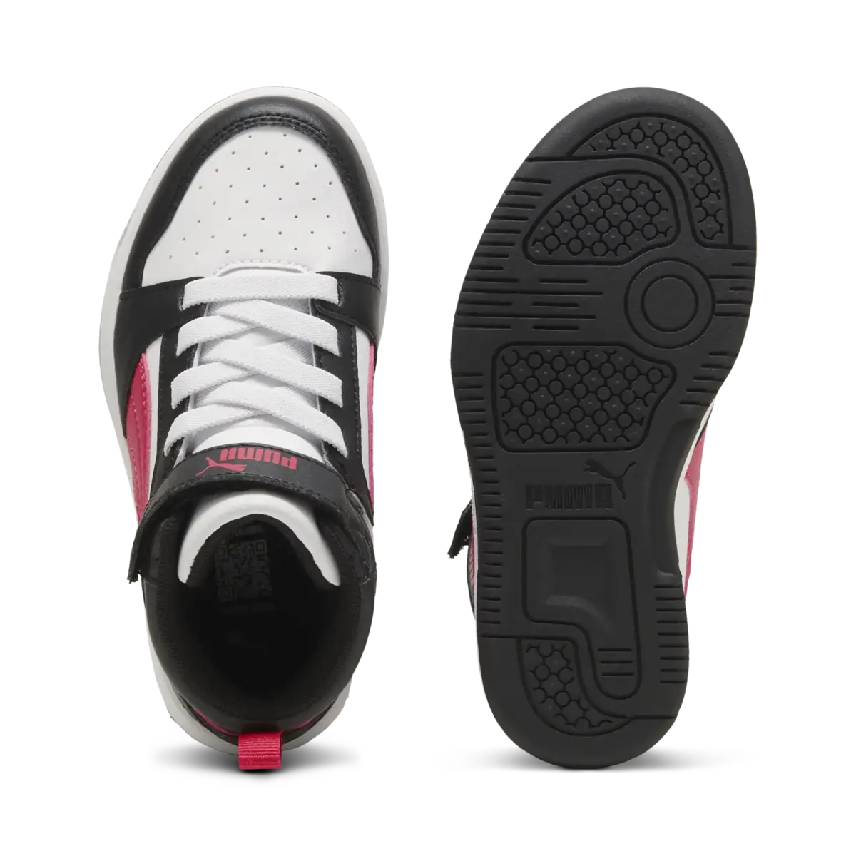 Puma Rebound V6 Mid AC+ PS Siyah Çocuk Spor Ayakkabı