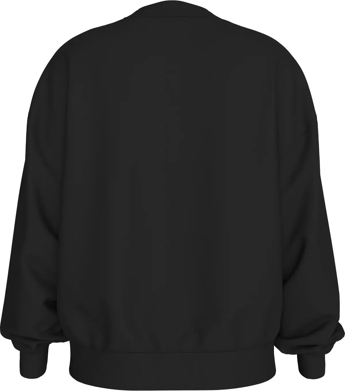 Calvin Klein GLOSSY MONOLOGO REGU, BEH Siyah Kadın Sweatshirt