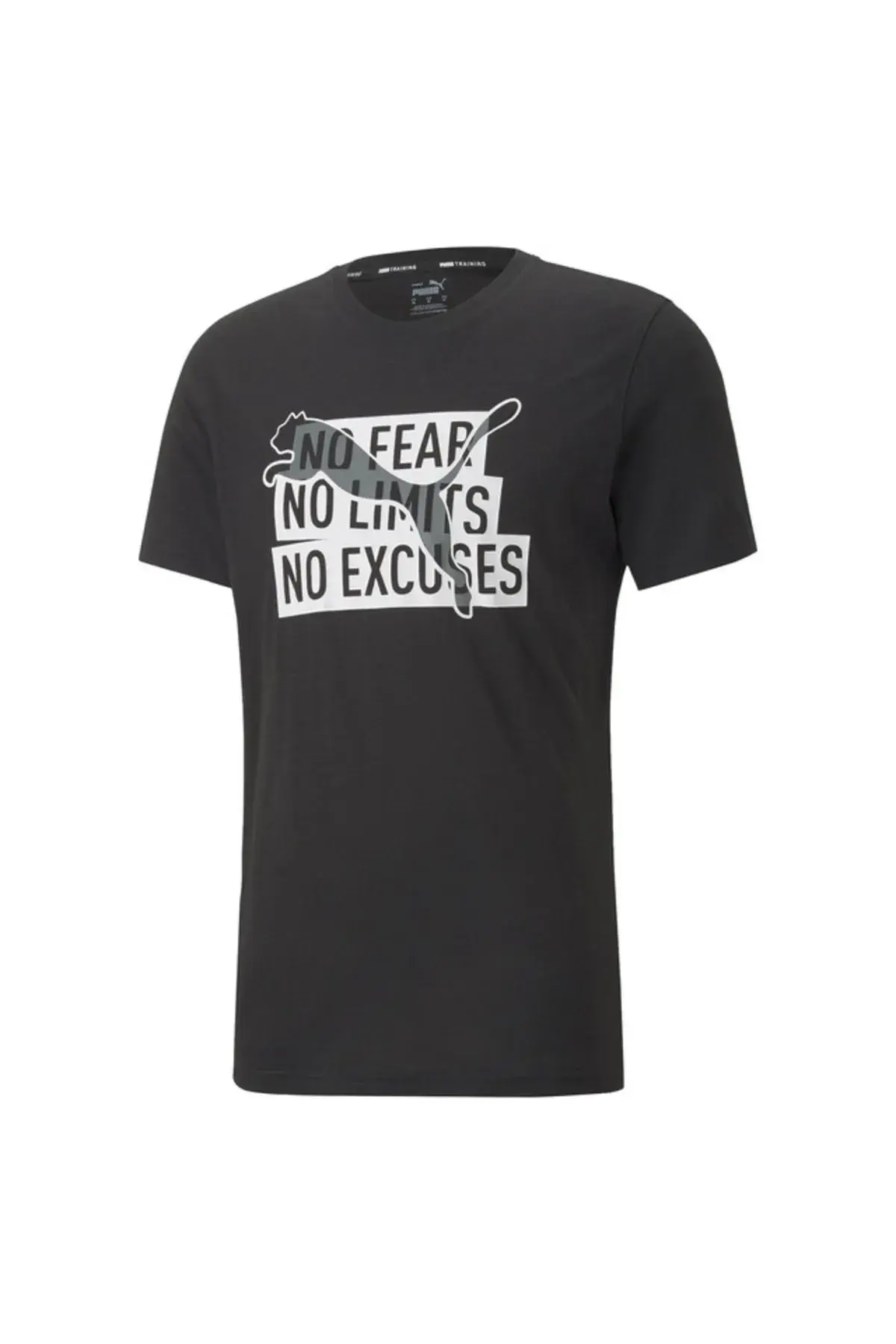 Puma Performance Slogan Cat Tee Siyah Erkek Koşu Ve Performans T-Shirt