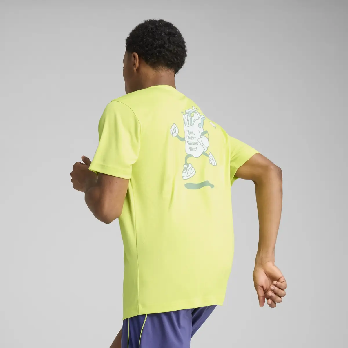 Puma GRAPHICS RUNNING SLOGAN TEE Erkek T-Shirt & Polo