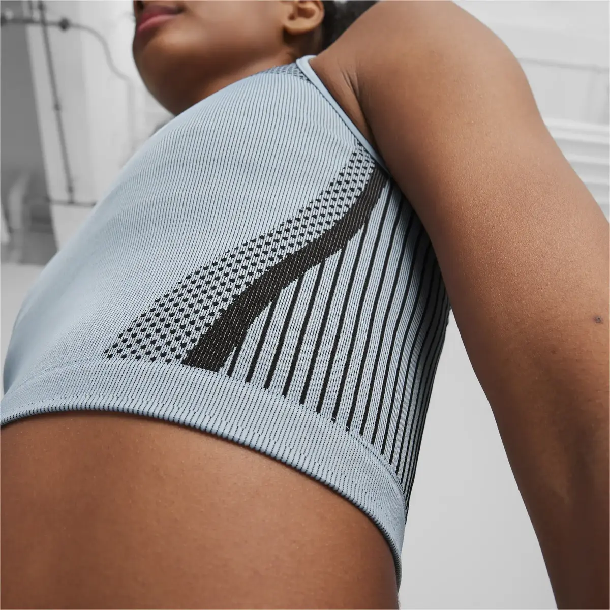 Puma DARE TO Crop Top Mavi Kadın T-Shirt