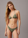 Calvin Klein TRIANGLE-RP, LDY Yeşil Kadın Bikini Üstü