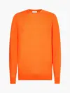Calvin Klein SUPERIOR WOOL CREW N Erkek Turuncu Kazak