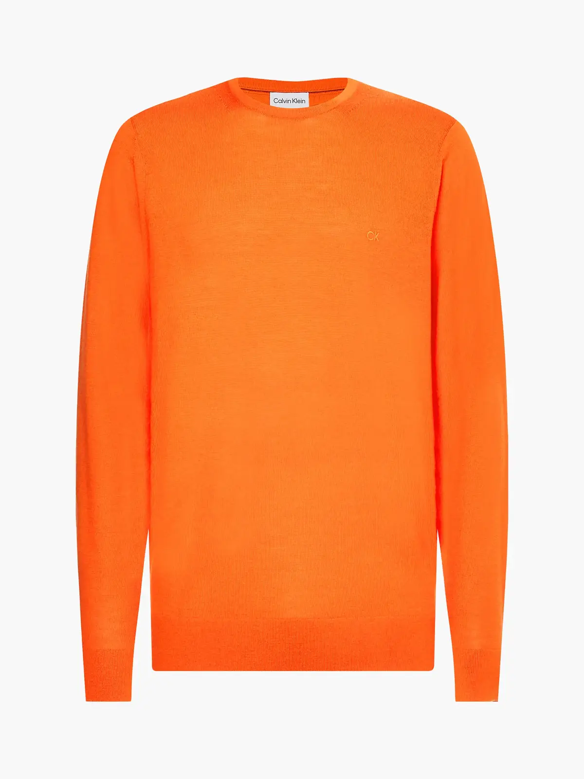Calvin Klein SUPERIOR WOOL CREW N Erkek Turuncu Kazak