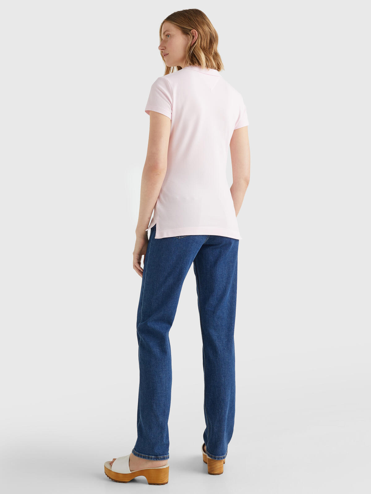 Tommy Hilfiger HERITAGE SHORT SLEEV Kadın Pembe Polo T-Shirt