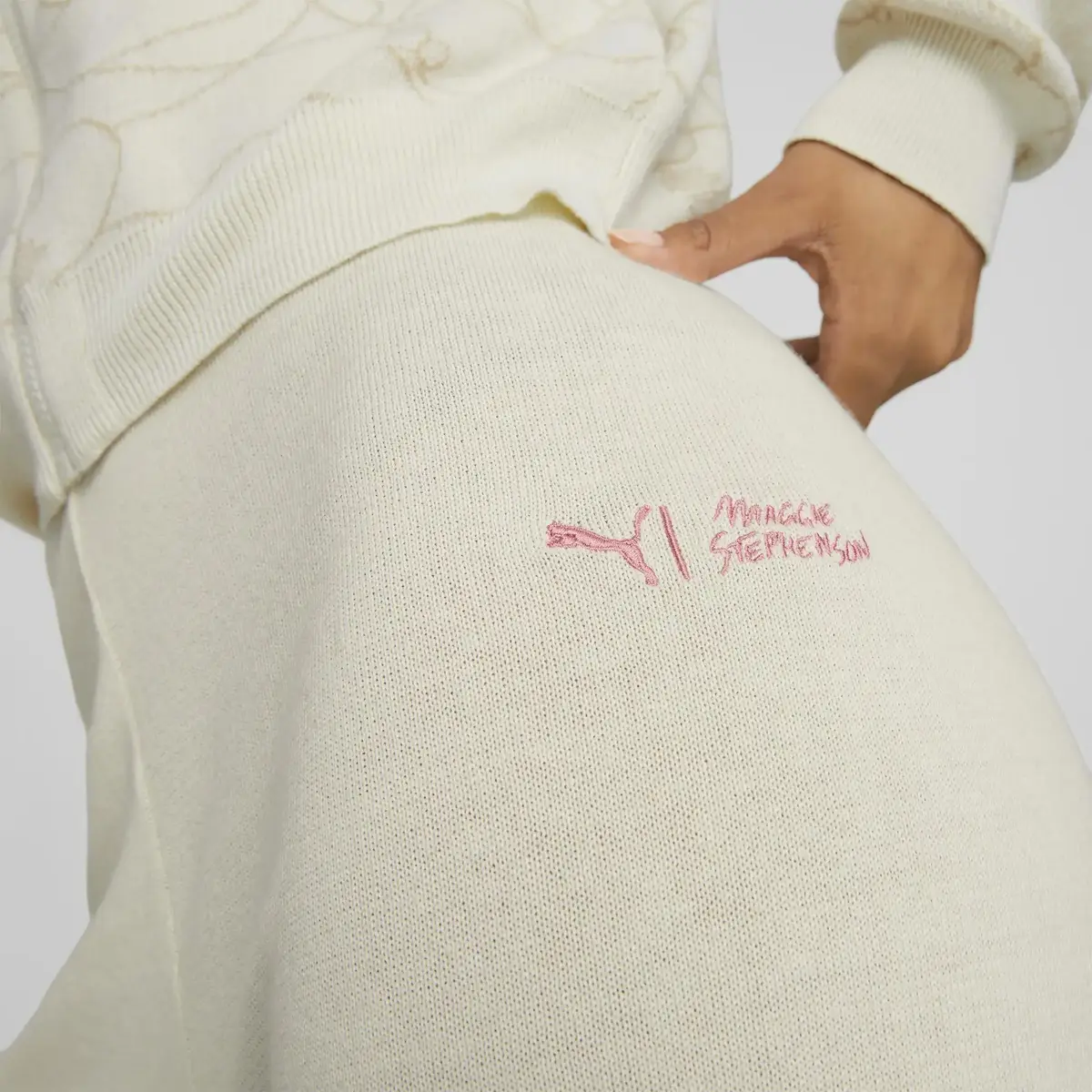 Puma X Maggıe Knıt Pant Beyaz Kadın Spor / Performans Eşofman Altı