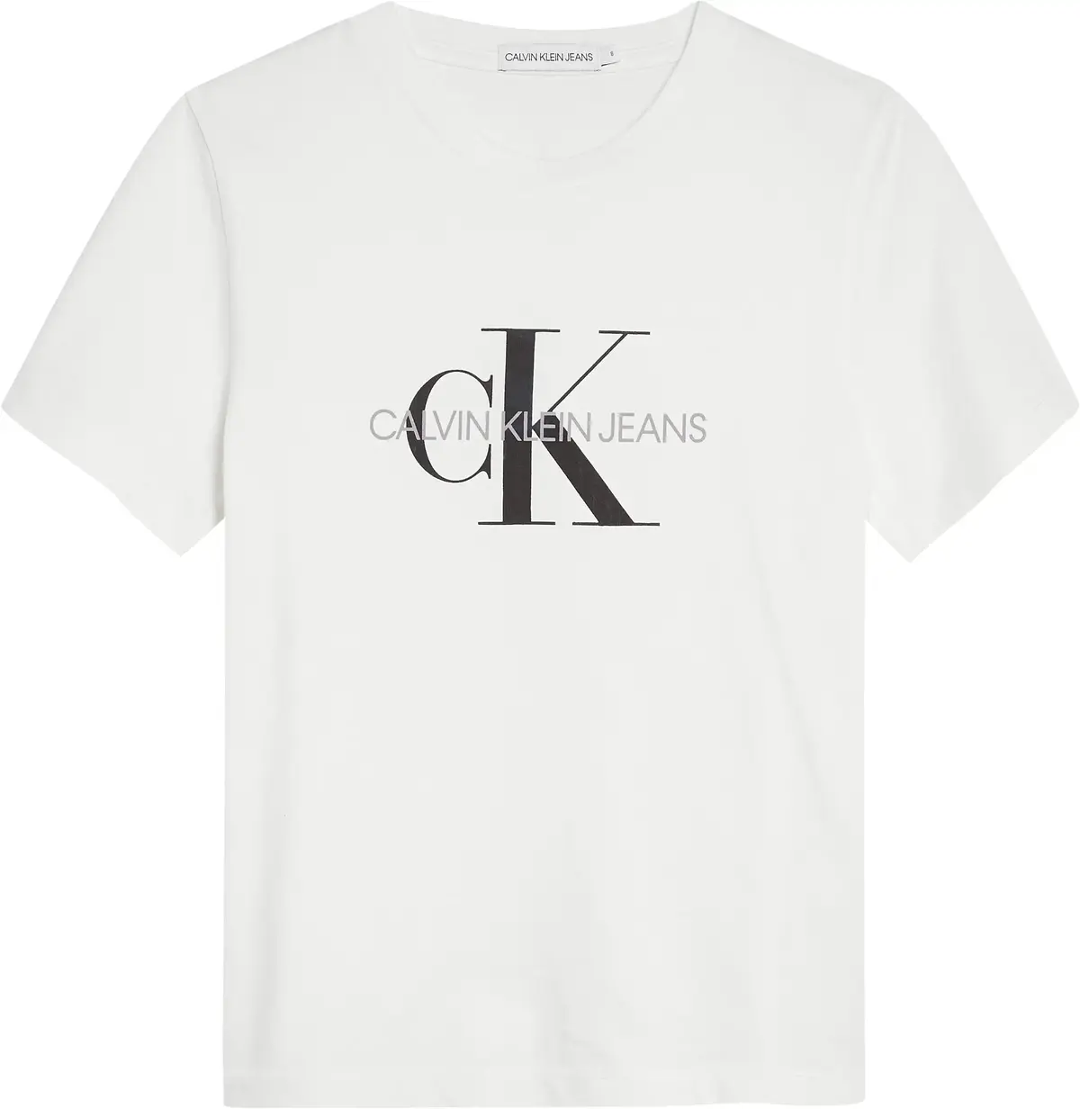 Calvin Klein MONOGRAM LOGO T-SHIR Erkek Beyaz T-Shirt