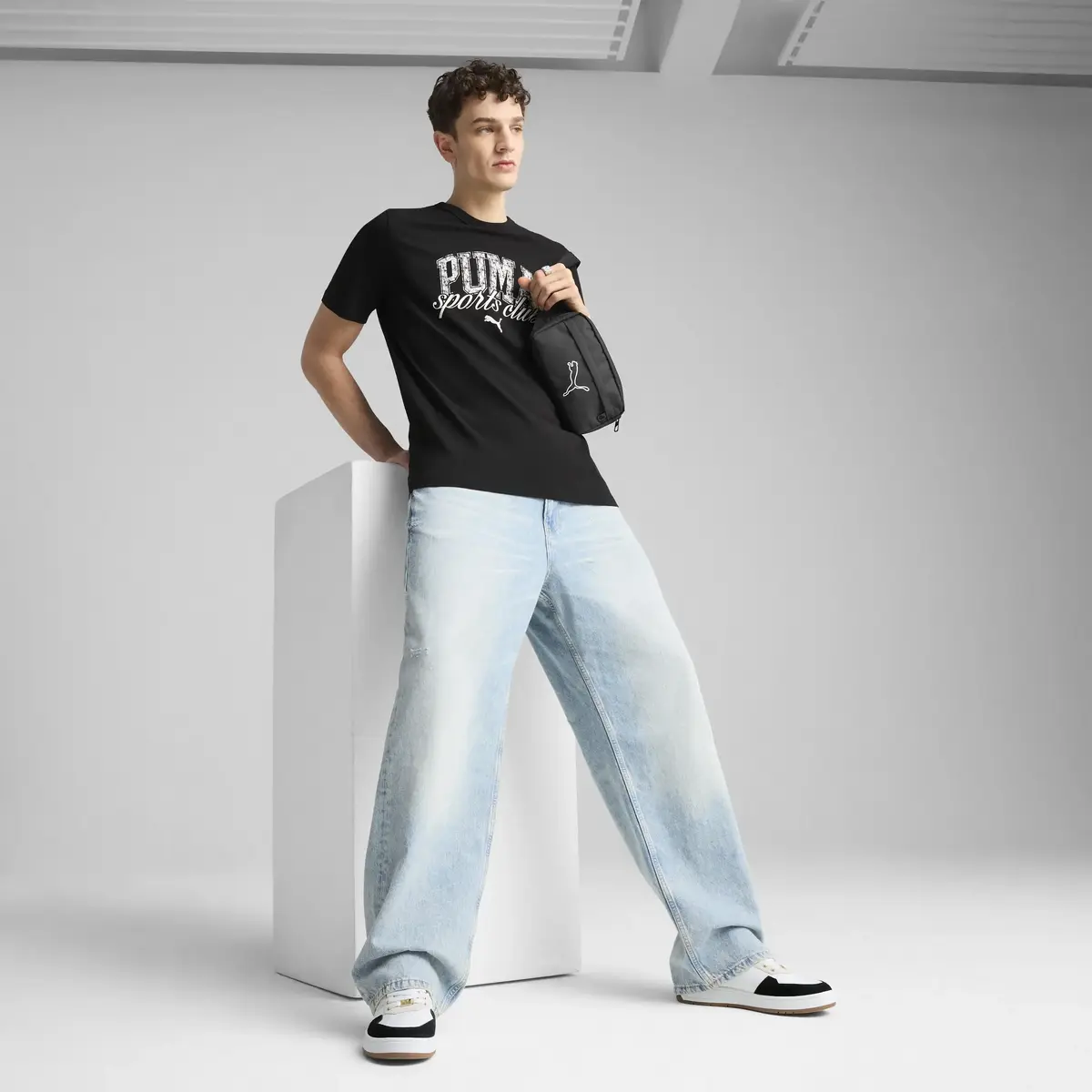 PUMA CLASS Graphic Tee Siyah Erkek T-Shirt