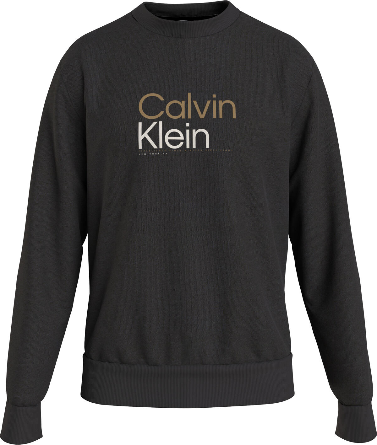 Calvin Klein MULTI COLOR LOGO SWE Erkek Siyah Sweatshirt