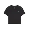 Puma W PUMA SHAPE BABY TEE Siyah Kadın Crop