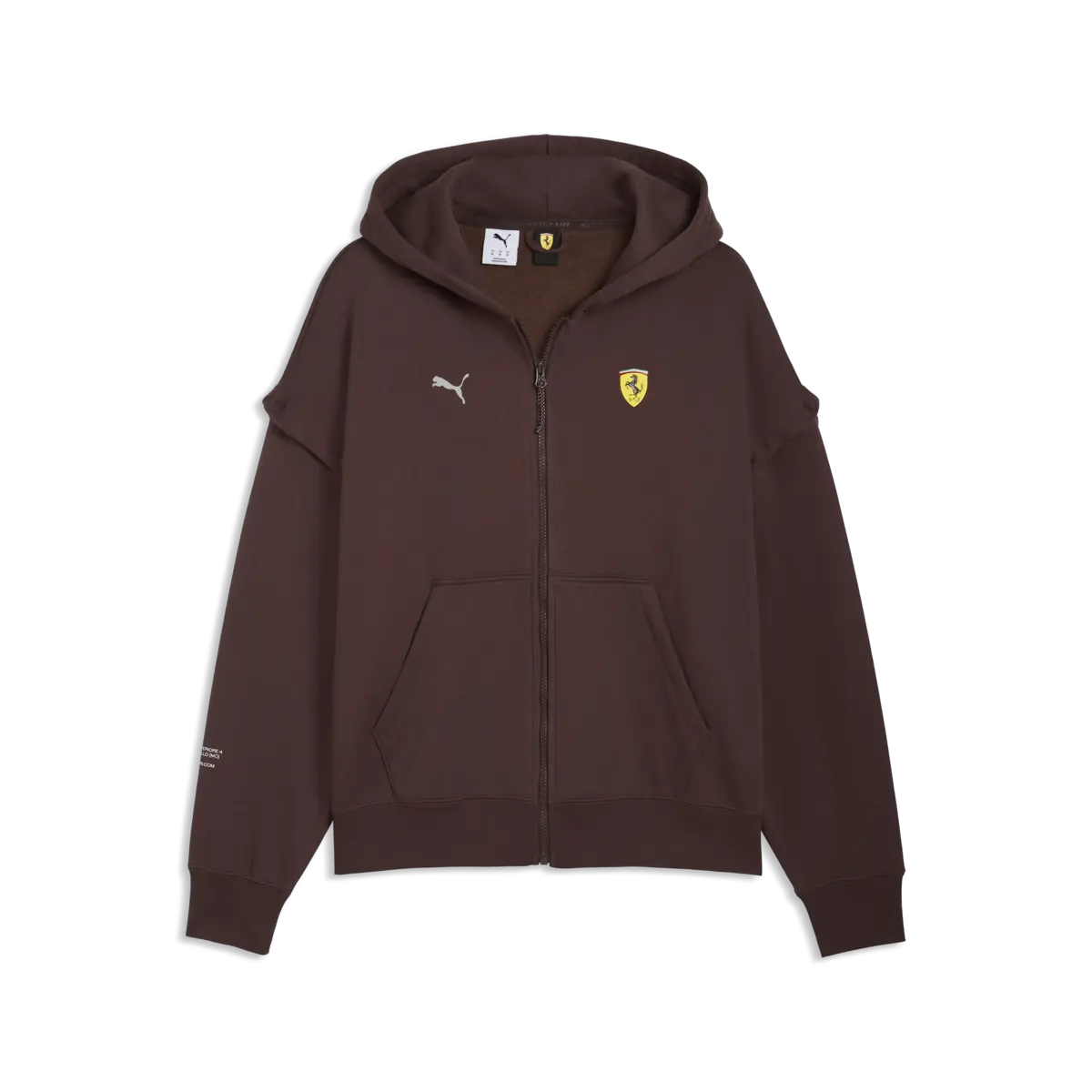 PUMA Ferrari Premium O HD Swt JKT Kahverengi Erkek Sweatshirt