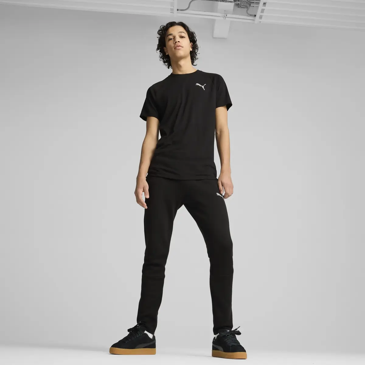 Puma EVOSTRIPE Tee Siyah Erkek T-Shirt