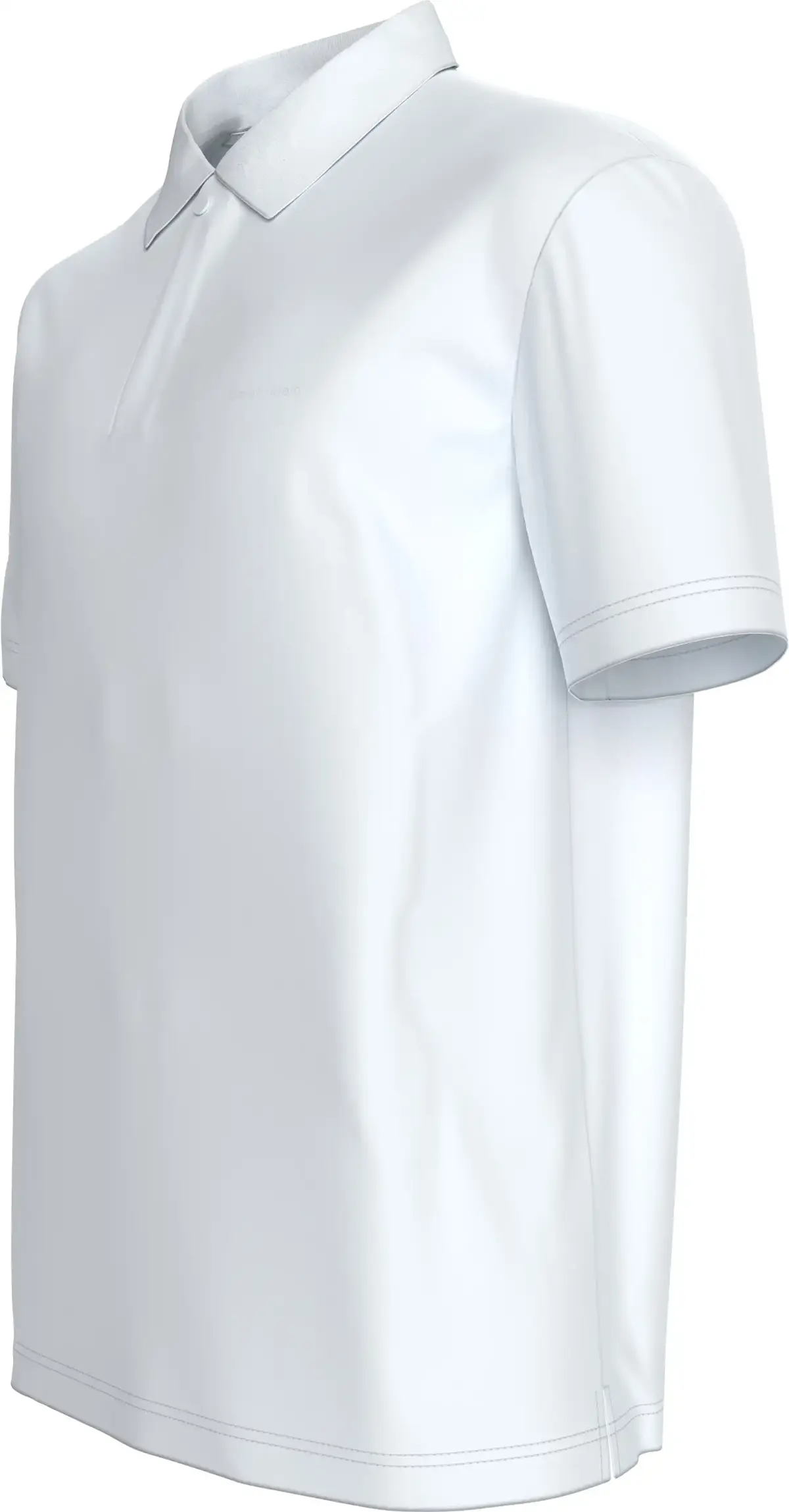 Calvin Klein SS COOLING PIQUE SNAP BTN POLO Beyaz Erkek Polo T-Shirt