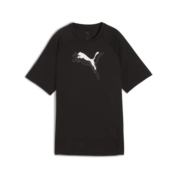 PUMA EVOSTRIPE Graphic Tee Kadın Siyah T-Shirt