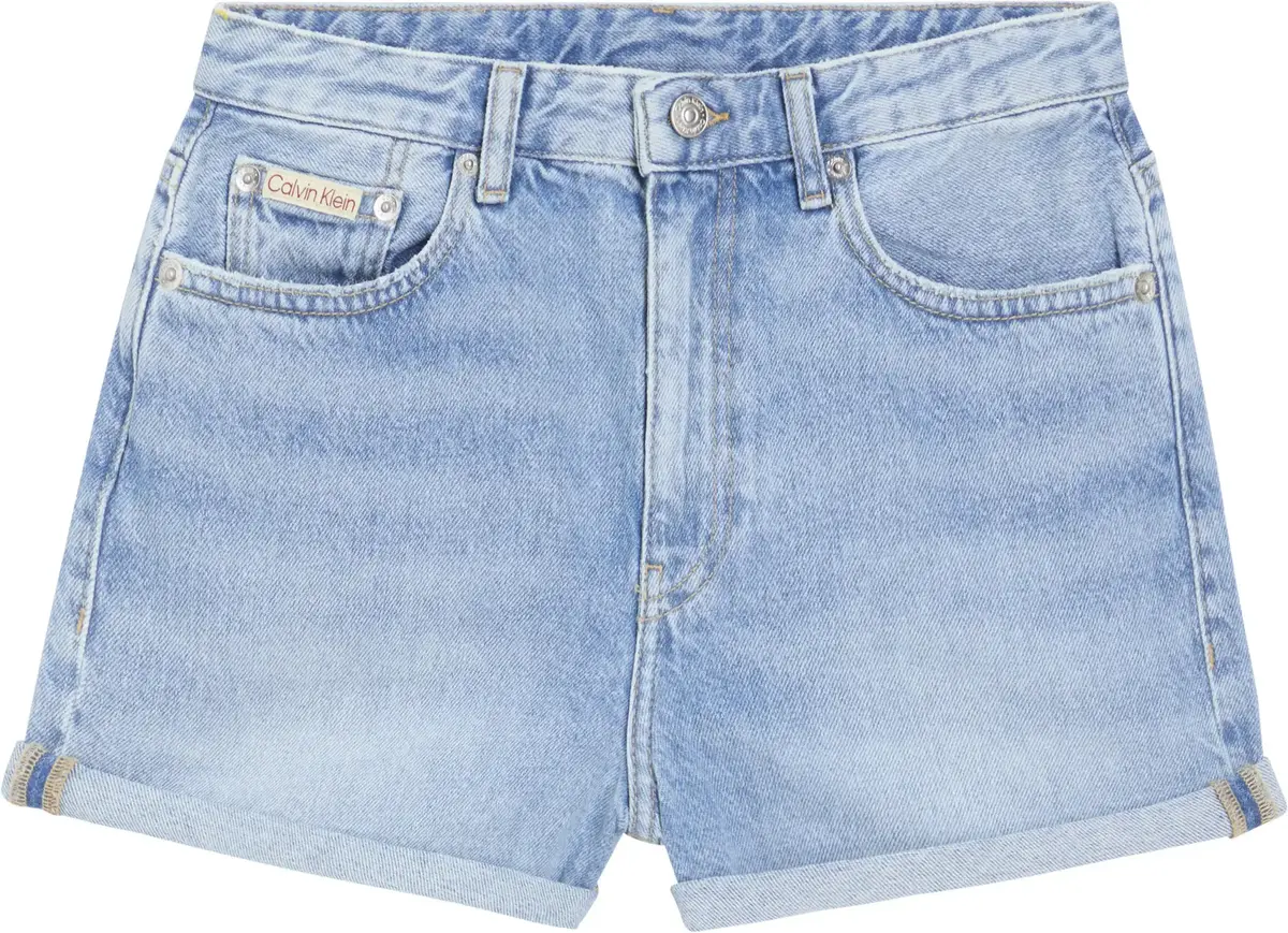 Calvin Klein MOM SHORT, 1AA Mavi Kadın Şort