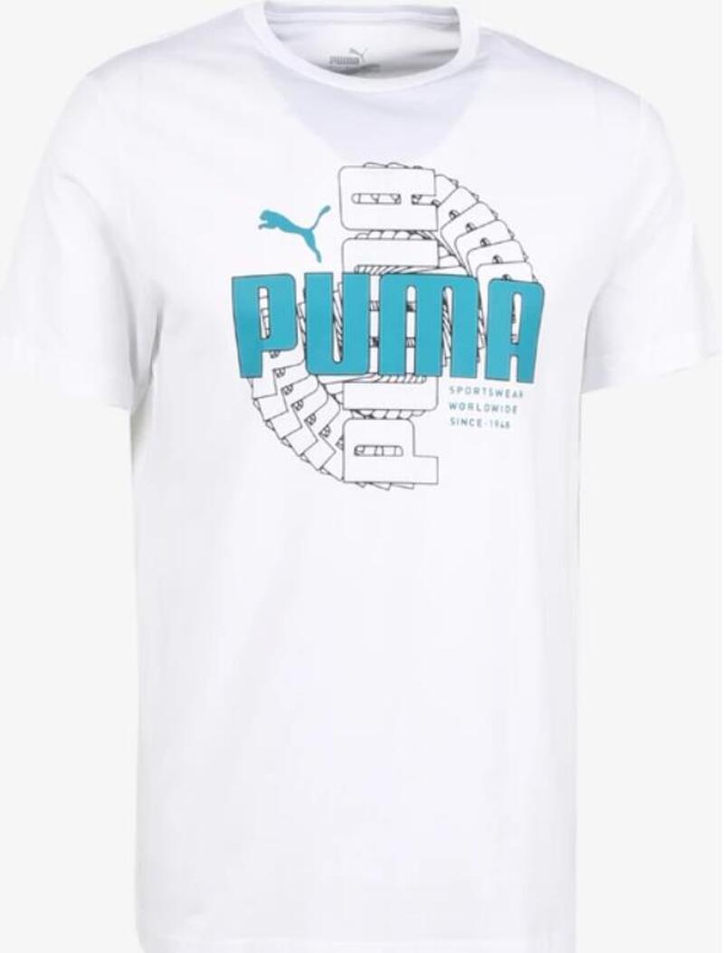 Puma Men s TEE Beyaz Erkek T-shirt