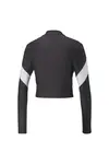Puma Fit Eversculpt 1/4 Zip Siyah Kadın Crop Top