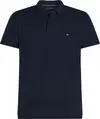 Tommy Hilfiger HIDDEN PLACKET REG P, DW5 Siyah Erkek T-Shirt & Polo