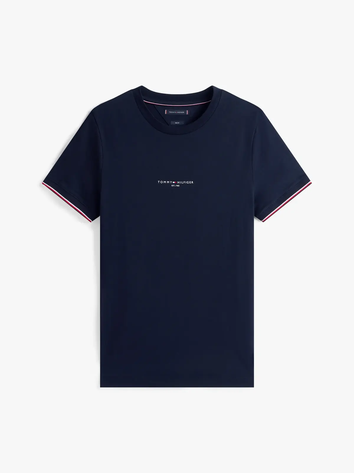 Tommy Hilfiger TOMMY LOGO TIPPED TE, DW5 Siyah Erkek T-Shirt & Polo