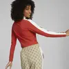 Puma T7 Cropped Slim Ls Tee Kırmızı Kadın T-Shirt