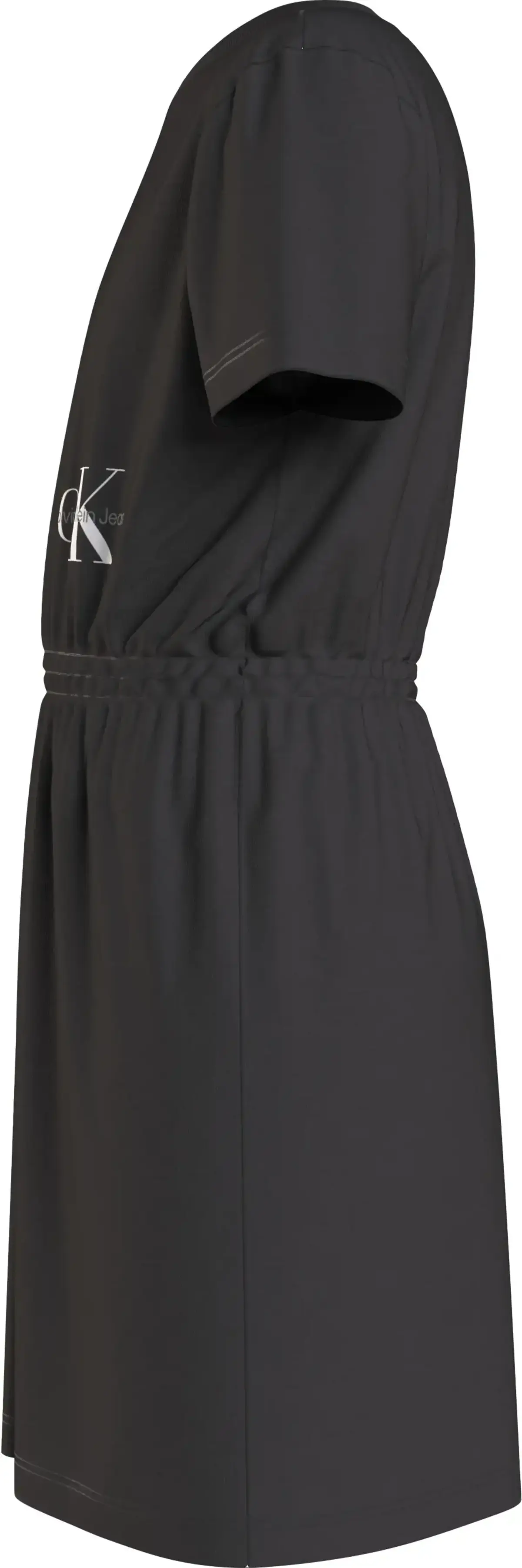 Calvin Klein MONOGRAM OFF PLACED Kadın Siyah Elbise