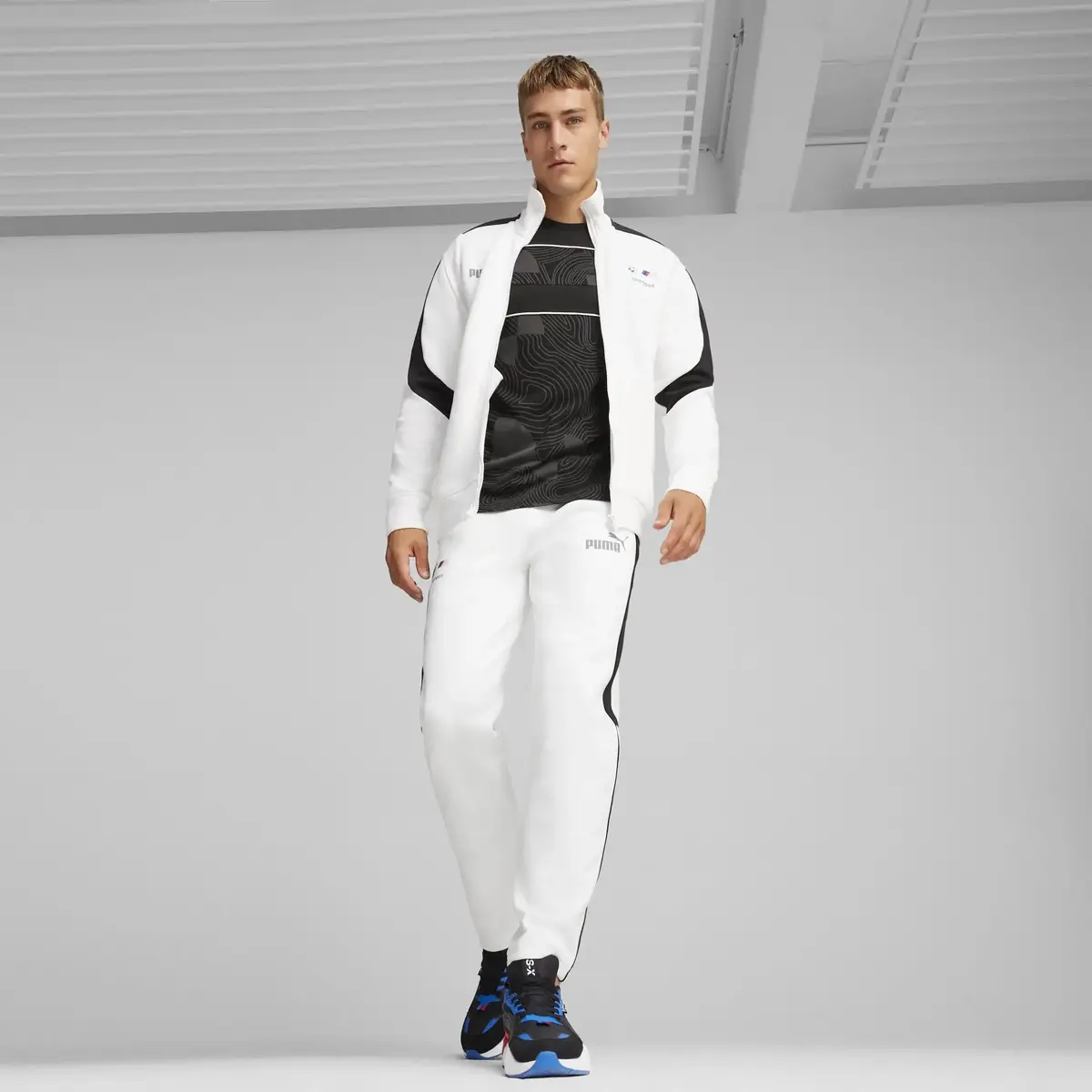 Puma BMW MMS MT7+ Track Jacket Beyaz Erkek Fermuarlı Ceket