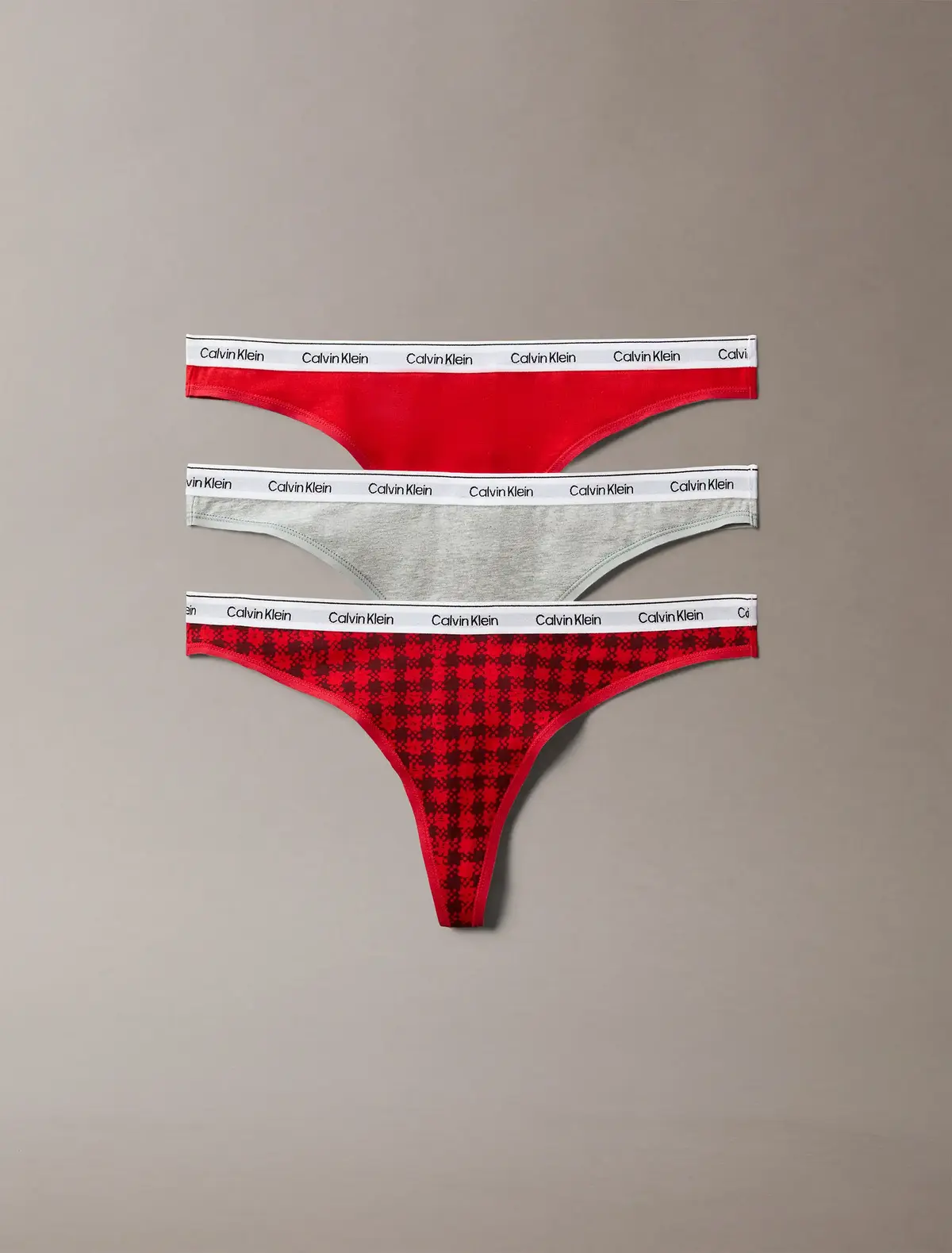 Calvin Klein THONG 3PK Mavi Kadın Tanga