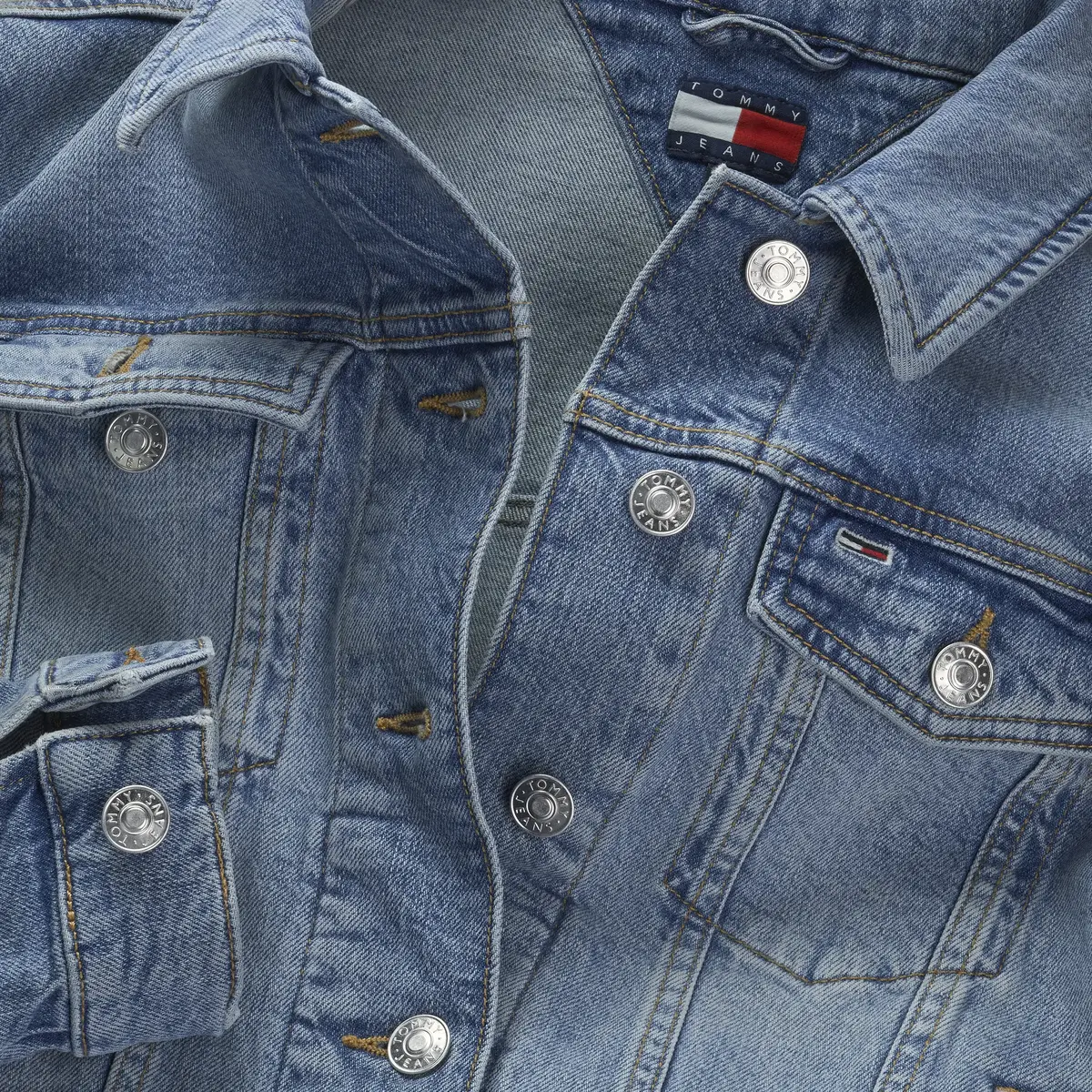 Tommy Hilfiger CLASSIC TRUCKER JACK, 1AB Mavi Kadın Kot Ceket