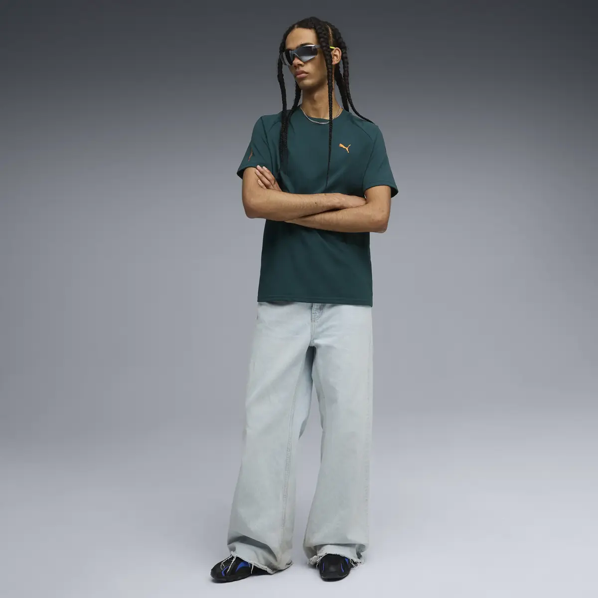 Puma PUMATECH Pocket Tee Yeşil Erkek T-Shirt